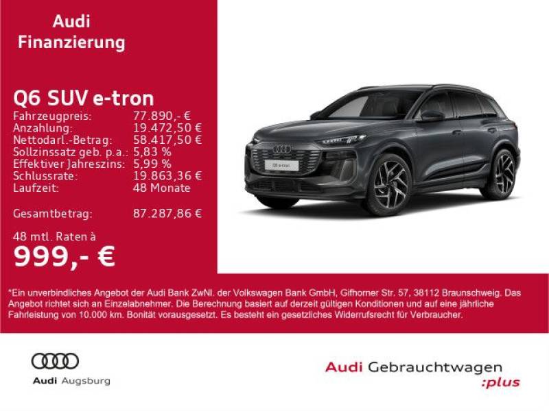Audi Q6 SUV e-tron performance 225 kW