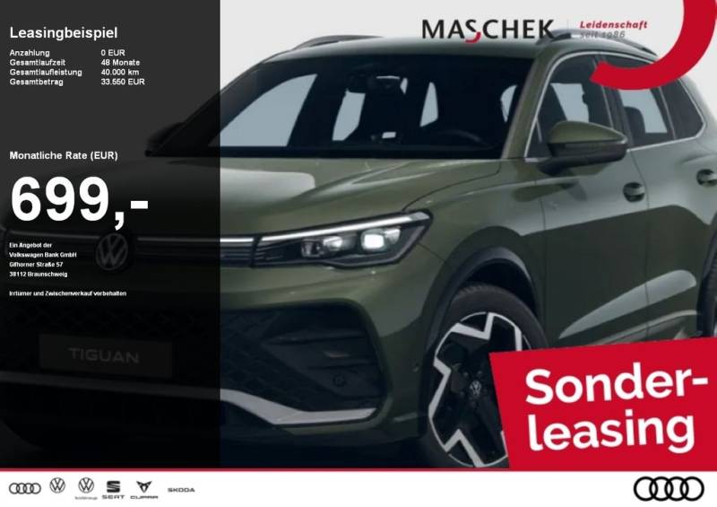 Volkswagen Tiguan R-Line 2.0 l TDI 4MOTION DSG AHK HUD 360