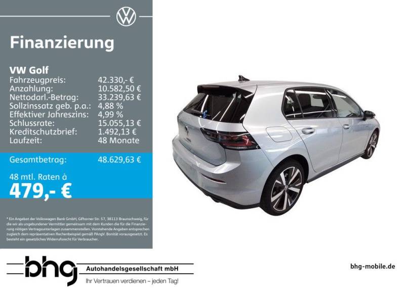 Volkswagen Golf 1.5 eHybrid OPF DSG GTE