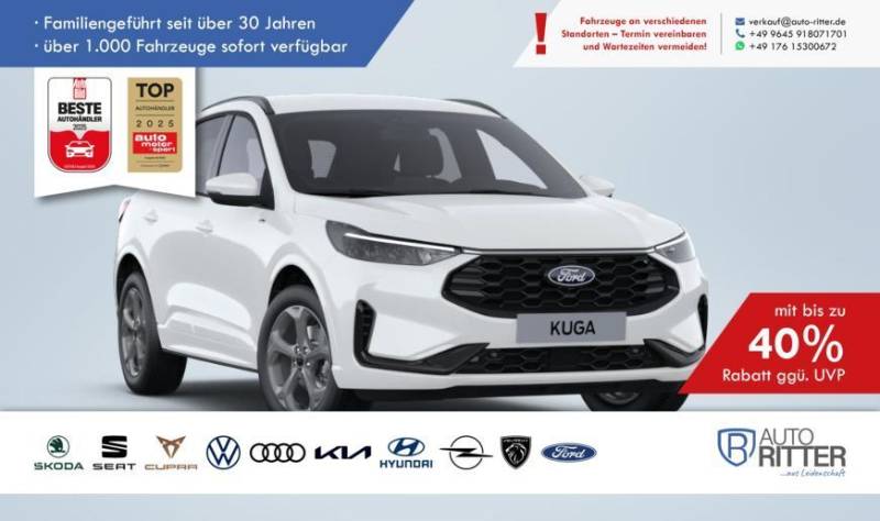 Ford Kuga ST-Line AHK-RFK-LED-Navi-Carplay-Klima-P...