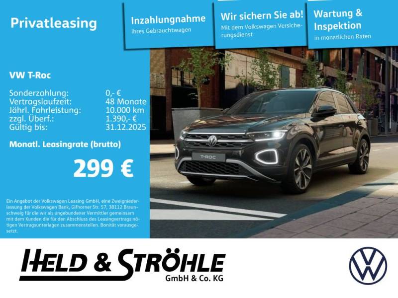 Volkswagen T-Roc Style 2.0l DSG AHK BLK RFK NAVI IQ-Drive