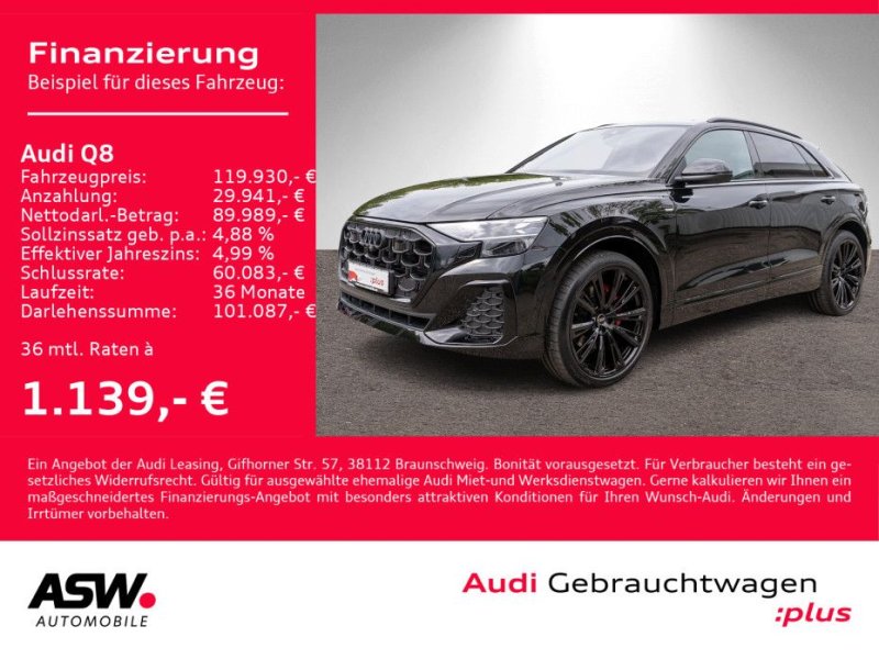 Audi Q8 Facelift 50 TDI quattro S line PANO LEDER AHK