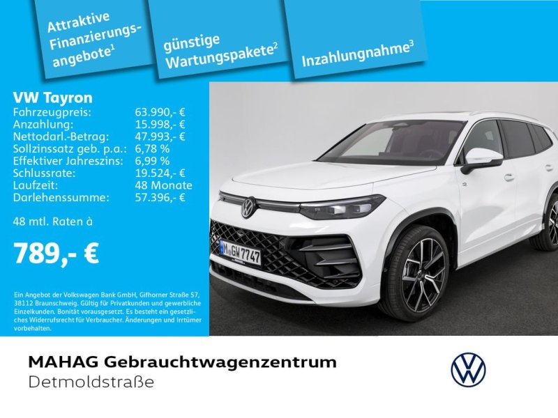 Volkswagen Tayron 2.0 TDI 4 Mot R-Line AHK IQ.Light IQ.Driv