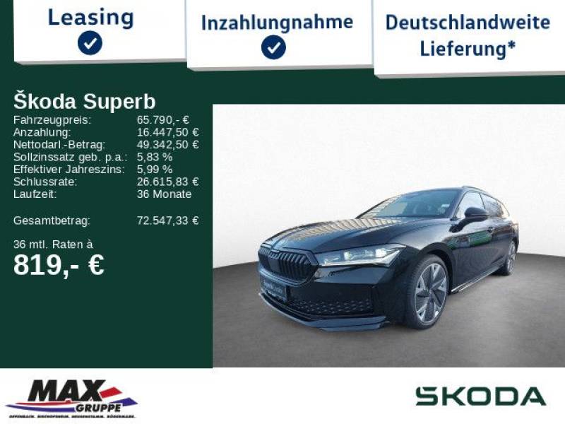Skoda Superb Combi 2.0TDI 110 kW Sportline STHZG+AHK