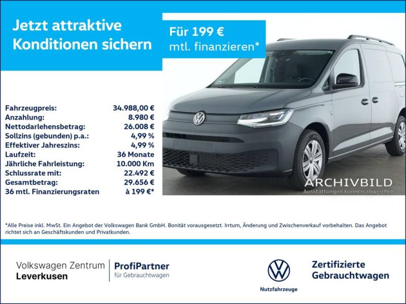 Volkswagen Caddy TDI Cargo Maxi DSG SHZ PDC LED PORT NAVI