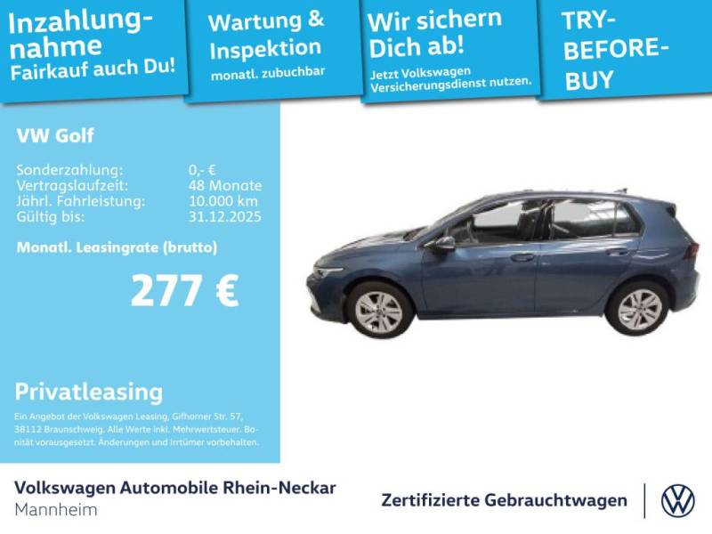 Volkswagen Golf VIII 1.5 eTSI Life DSG GAR2030 App-Connect