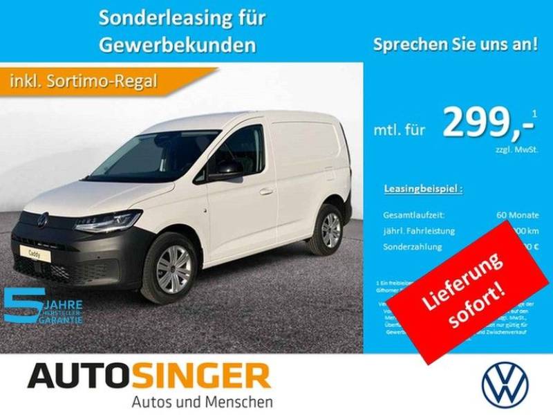 Volkswagen Caddy Cargo TDI 4M FLÜGEL*HOLZB*AHK*LED*CAM