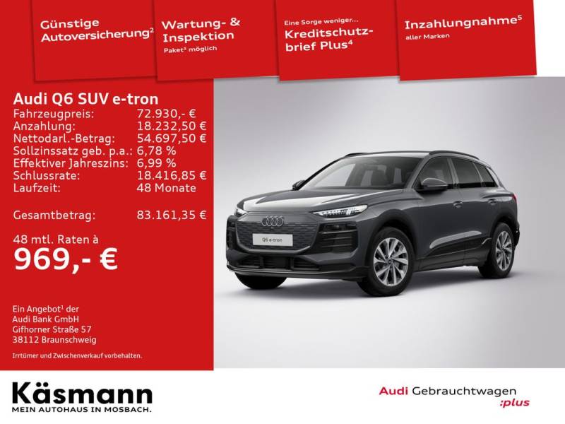 Audi Q6 e-tron quattro S line AHK 360° SHZ MATRIX