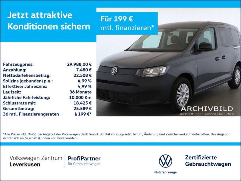 Volkswagen Caddy KAM KEYLESS VIRT SHZ PDC KLIMA
