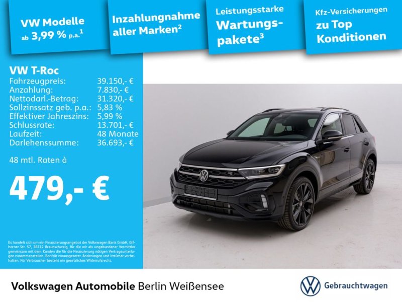 Volkswagen T-Roc R-Line 2.0 TDI DSG*KLIMA*MFL*NAVI*SHZ*RFK