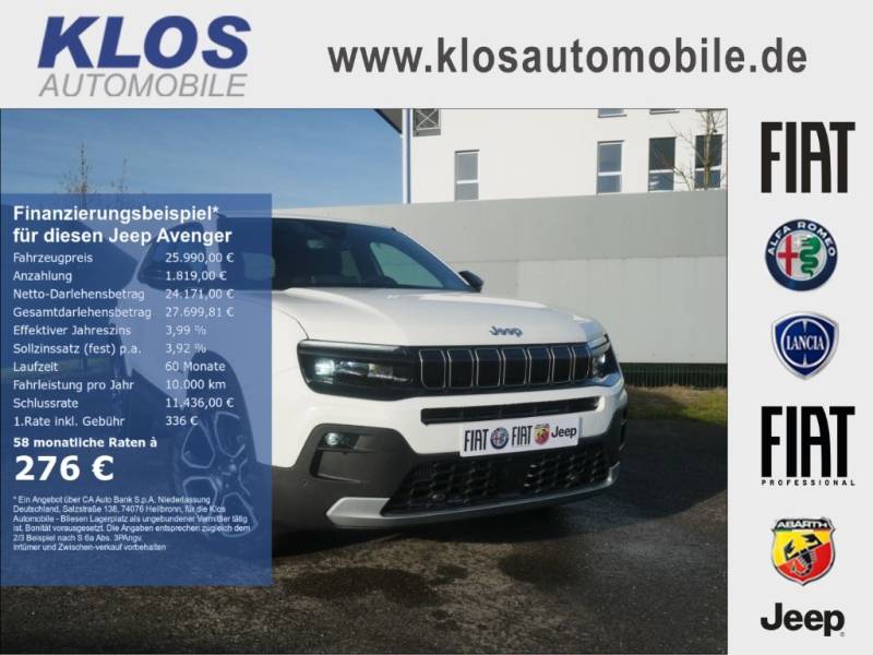 Jeep Avenger SUMMIT 1.2 T3 100 PS INFO KOMFORT