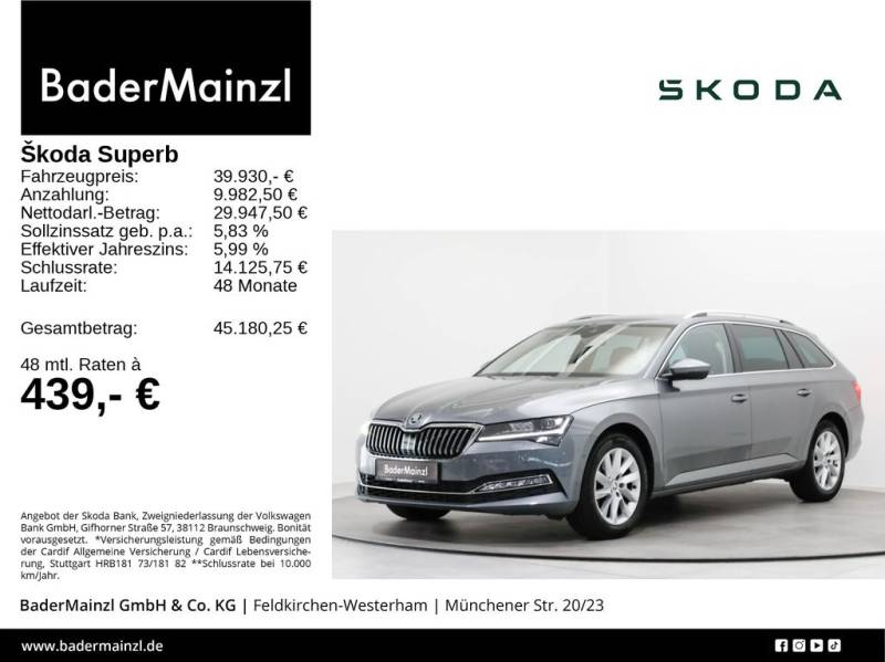 Skoda Superb Combi 2.0 TDI DSG ACC AHK Matrix Virtual