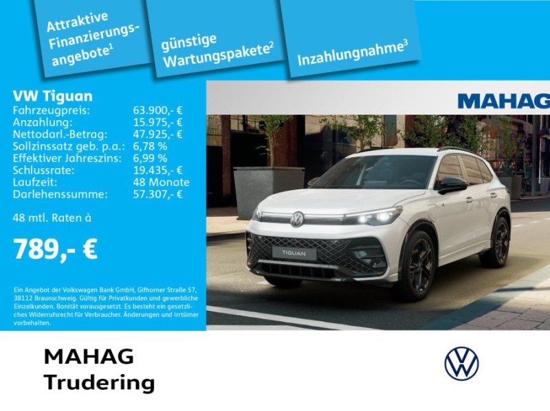 Volkswagen Tiguan 1.5 eHybrid R-Line Leder-Navi-HeadUp-20"
