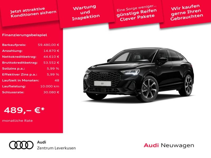 Audi Q3 Sportback 35 TFSI S line PANO AHK LED ACC KAM