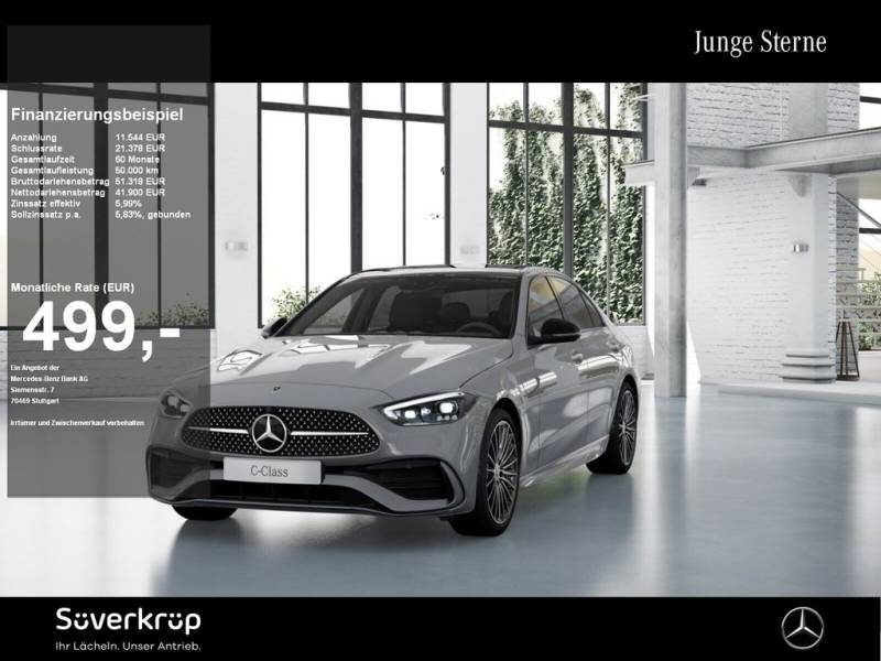 Mercedes-Benz C 220 d BURM AMG NIGHT SPUR PANO AHK 360 PDC