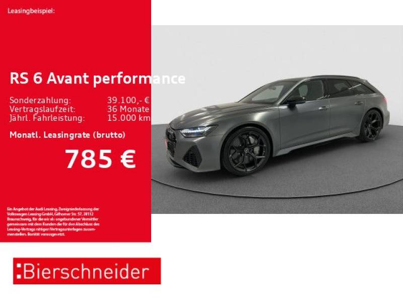 Audi RS6 Avant performance 22 AHK BandO HuD PANO V-MAX
