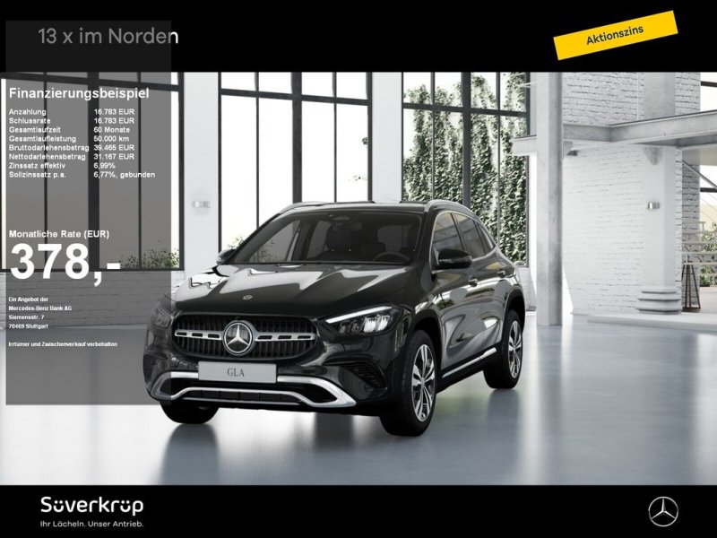 Mercedes-Benz GLA 200 PROGRESSIVE SPUR DISTR PANO AHK 360 PDC