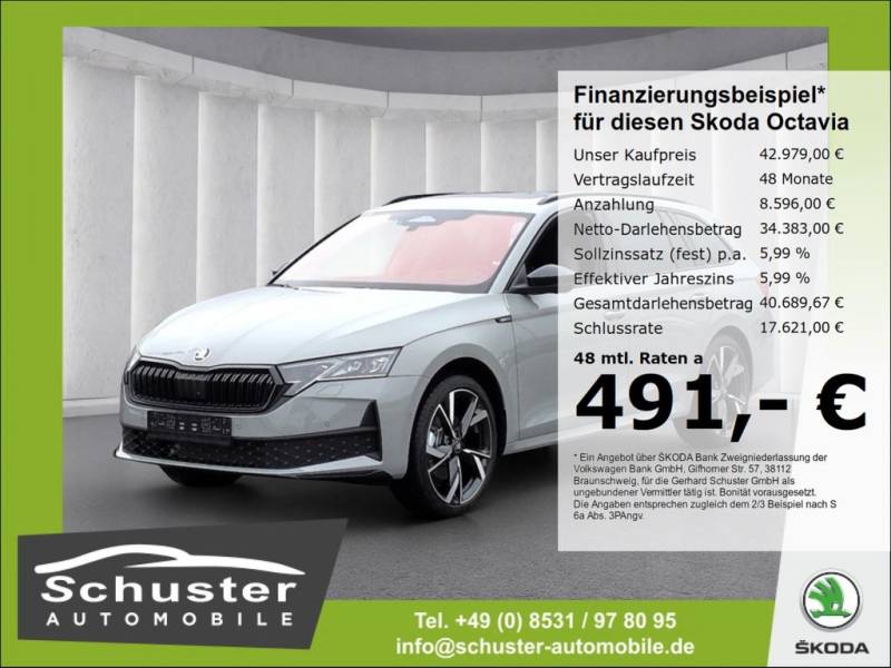 Skoda Octavia Combi SPORTLINE 4x4 2.0TSI*AHK Panodach