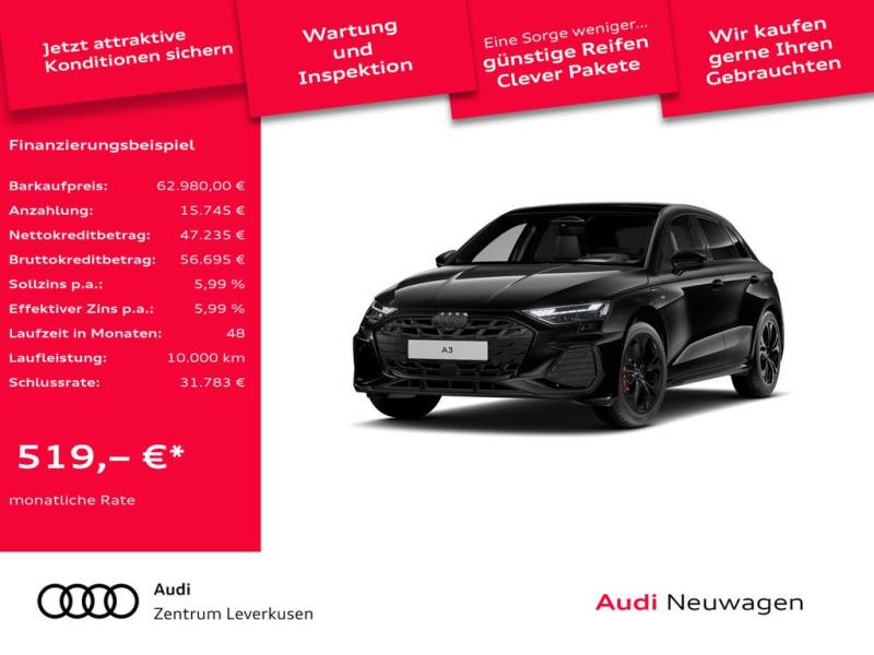 Audi A3 Sportback TFSI e S line SONOS PANO HUD 360°