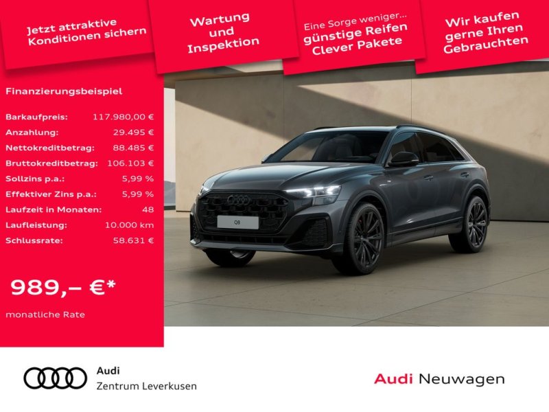 Audi Q8 50 TDI quattro 360° LASER PANO STANDH AHK HUD