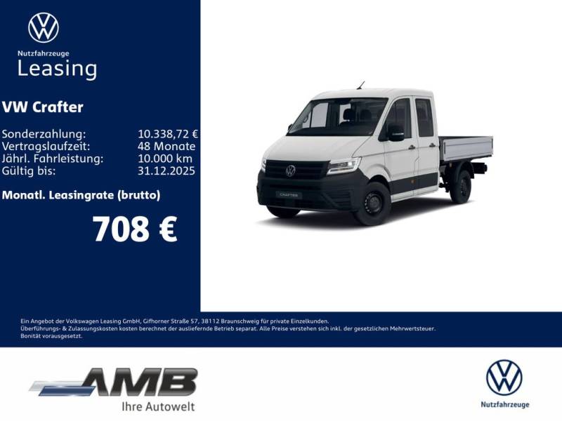 Volkswagen Crafter 35 DoKa Pritsche 2.0 TDI Autom./AHK/5J.G