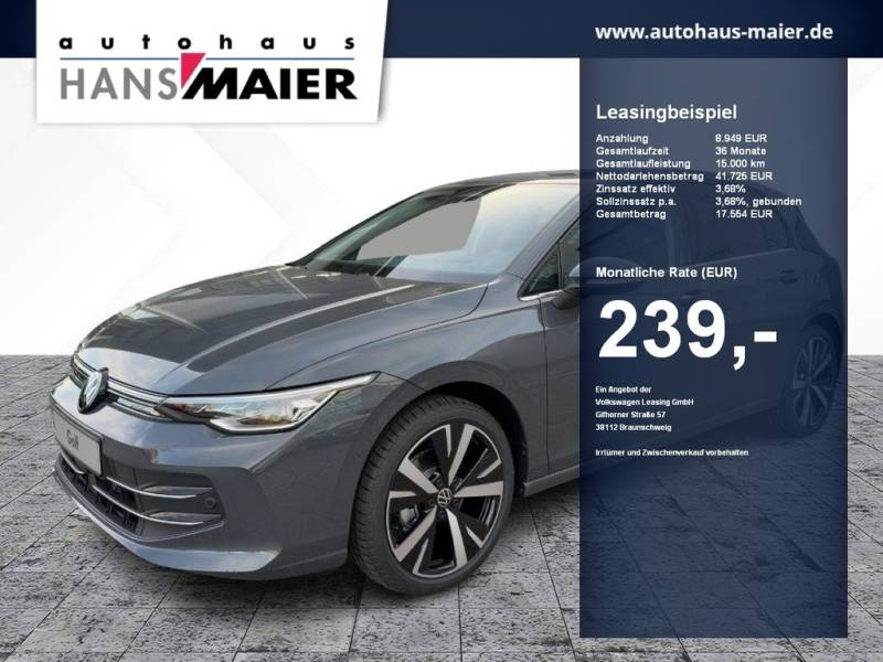 Volkswagen Golf 8 Lim. eTSI Style DSG Navi AHK ACC RearView