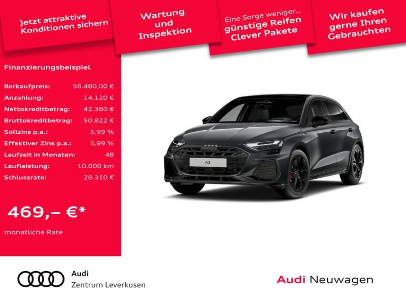 Audi A3 Sportback TFSI e S line PANO MATRIX ACC SHZ