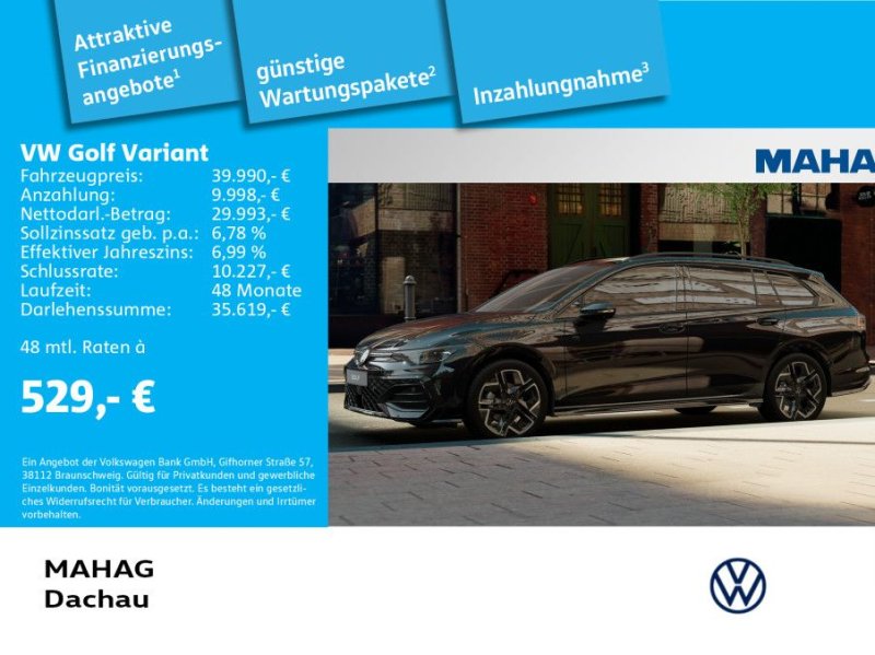 Volkswagen Golf VIII Variant 1.5 eTSI R-Line BlackStyle AHK