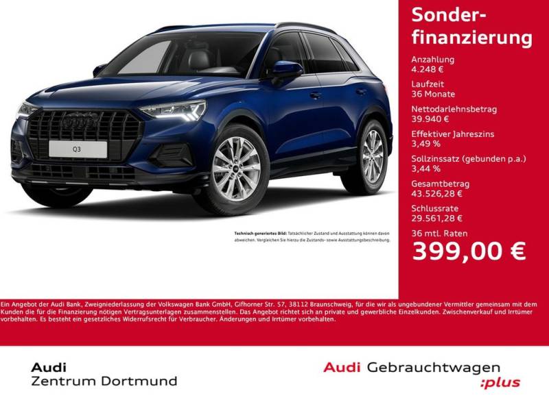 Audi Q3 35 S LINE BLACKPAK AHK ACC LM18 EKLAPPE NAVI+