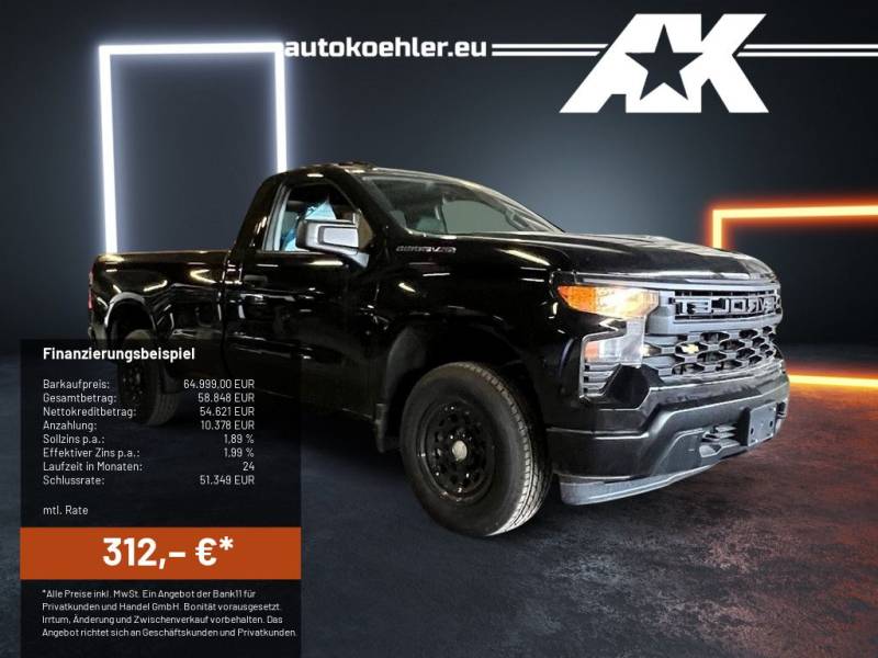 Chevrolet Silverado Single Cab 6.2L V8, 2,50m Ladefläche