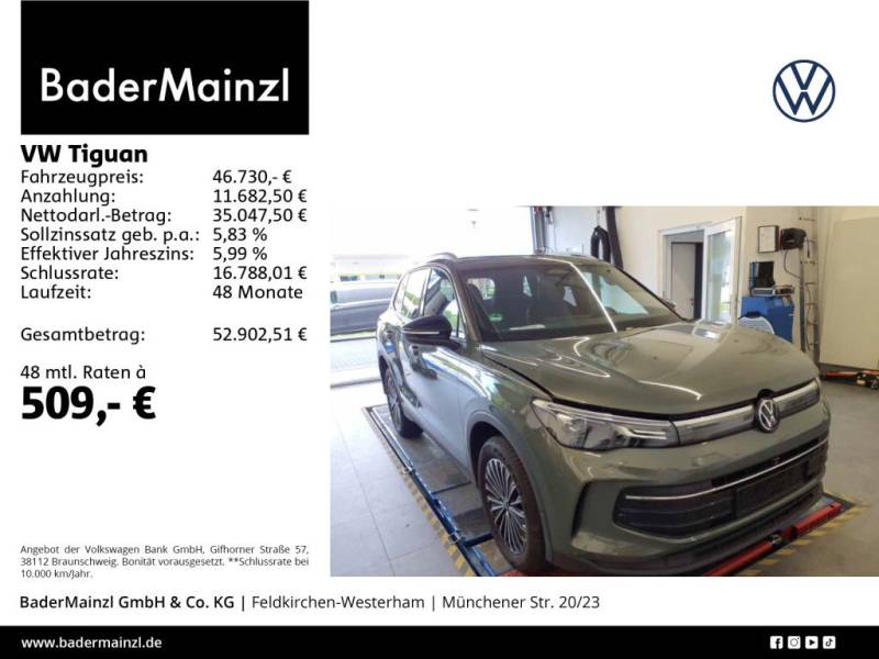 Volkswagen Tiguan 2.0 TDI 4M DSG Goal AHK 360° Pano Navi