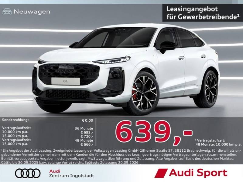 Audi Q3 Sportback TFSI quattro S tronic UPE 69.500,-