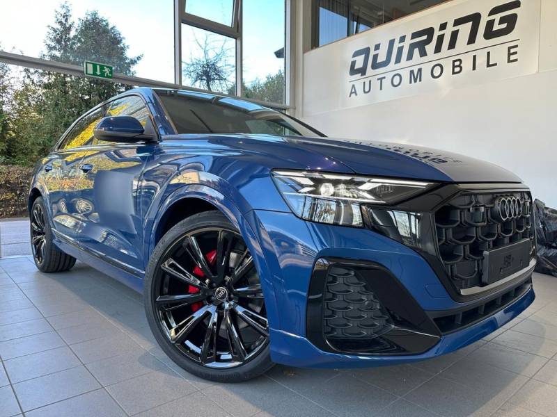 Audi Q8 50TDI Facelift/blau-sw/SLine/Mtx/Pan/Sport/23