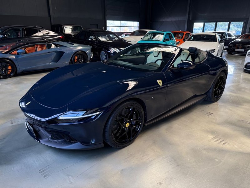 Ferrari Roma SPIDER/BLUE POZZI/LEDER CREMA/JBL/MAGRIDE