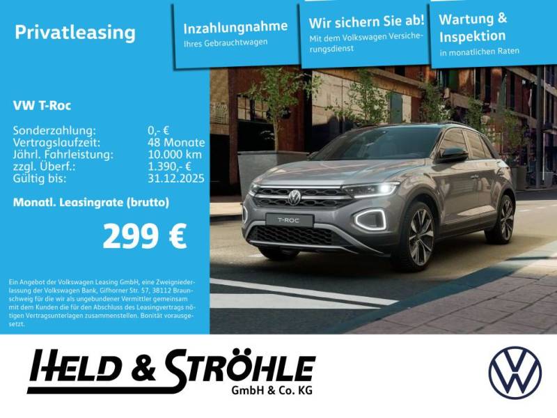 Volkswagen T-Roc Style 2.0l DSG AHK BLK RFK NAVI IQ-Drive