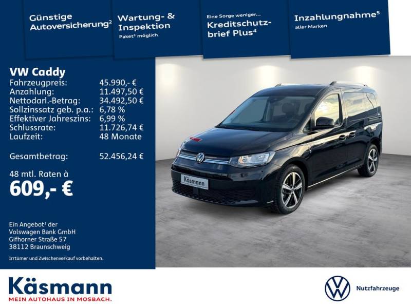 Volkswagen Caddy Goal 1.5 eHybrid NAV ACC SHZ PDC TWA 5JGA