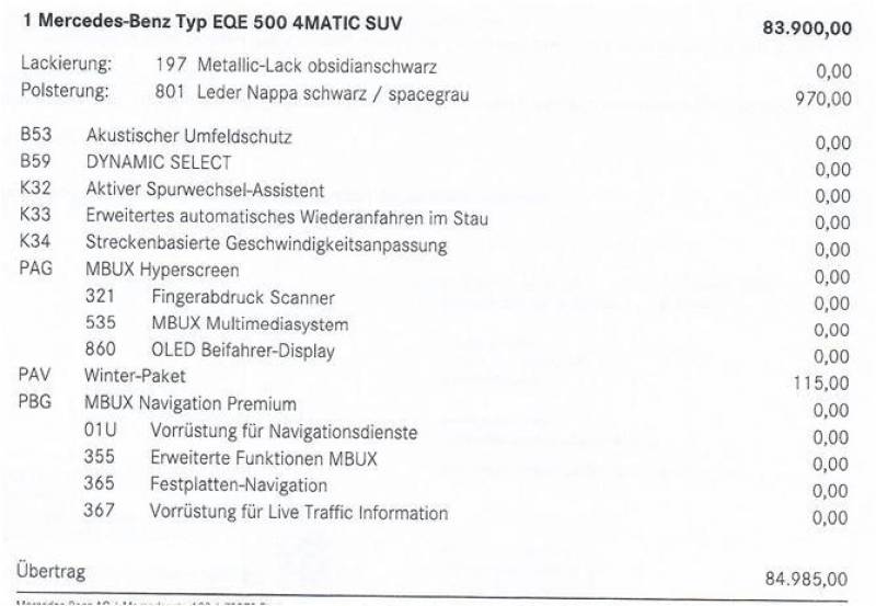 Mercedes-Benz EQE SUV EQE 500 4MATIC -