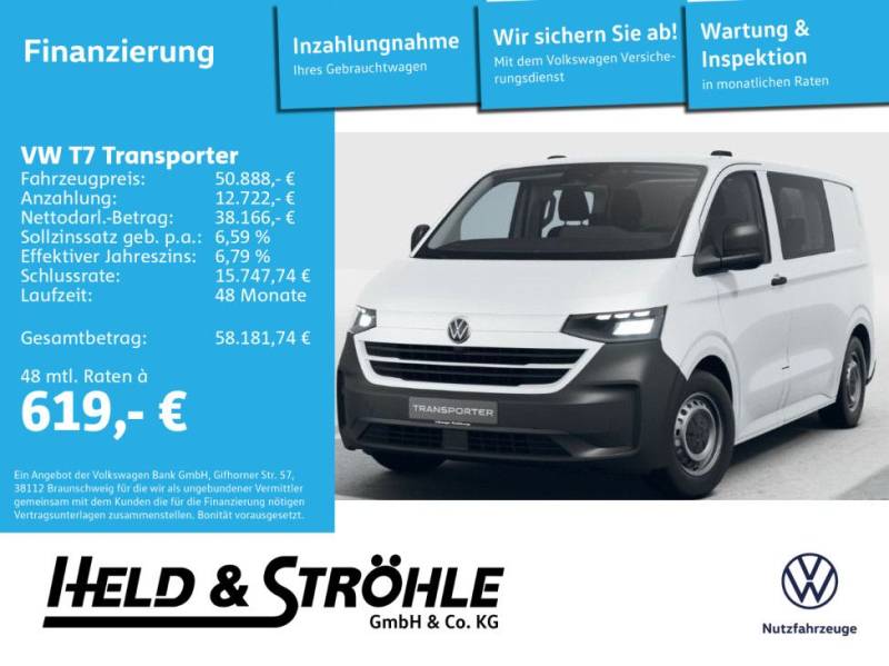 Volkswagen T7 Transporter Kasten Plus 2.0 TDI DSG LR AKTION