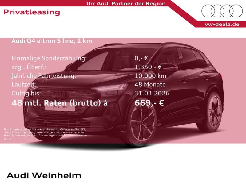 Audi Q4 45 e-tron quattro Klima NAVI AHK ALU 21" LED