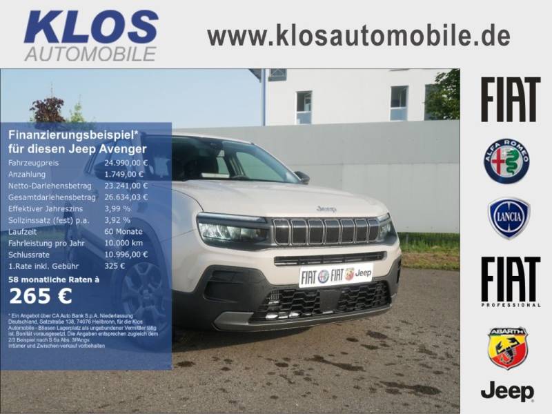 Jeep Avenger LONGITUDE e-Hybrid 1.2 110PS DCT6 WINTER