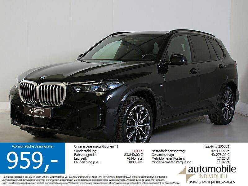 BMW X5 xDr. 30dA M Sport AHK Standh LED ACC HandK Pano