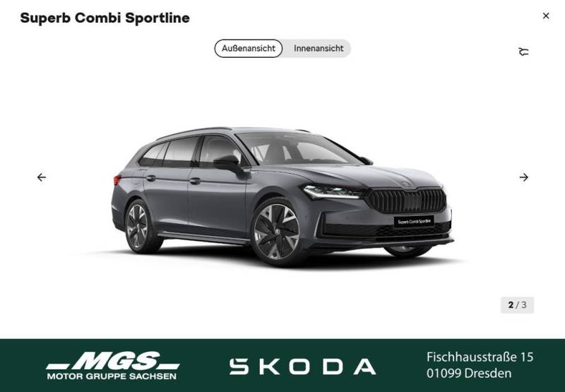 Skoda Superb Combi 1.5 TSI iV 150 kW Sportline #AHK