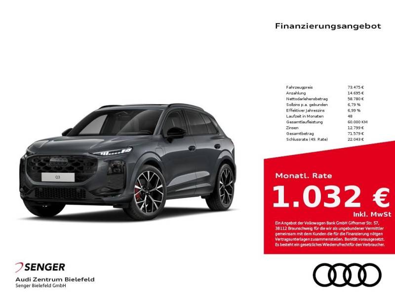 Audi Q3 SUV e-hybrid MMI experience pro Matrix Navi