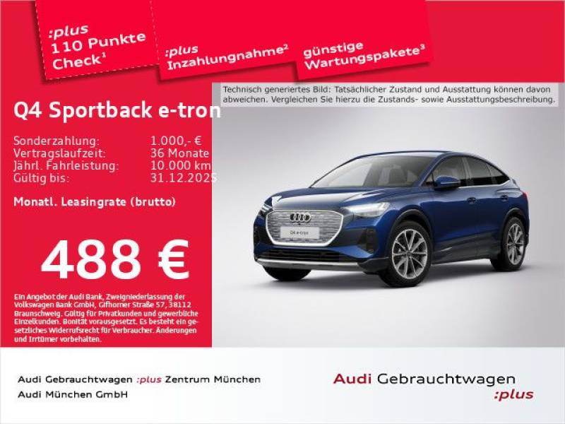 Audi Q4 Sportback e-tron 45 qu. advanced Virtual+/Mat