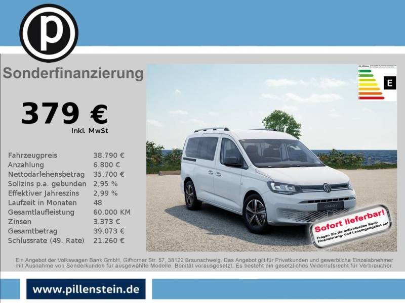 Volkswagen Caddy Maxi Life GOAL SITZHZ KAMERA PDC HECKTÜREN