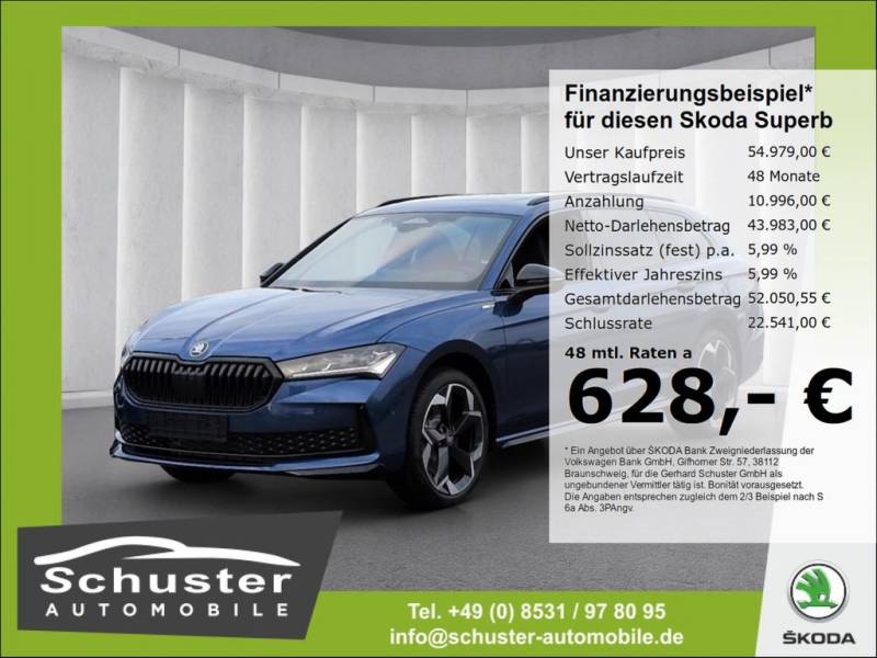 Skoda Superb Combi SPORTLINE 4x4 TDI*193PS StndHzg AHK