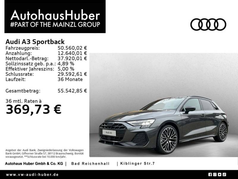 Audi A3 Sportback S line TFSI quattro S tronic AHK