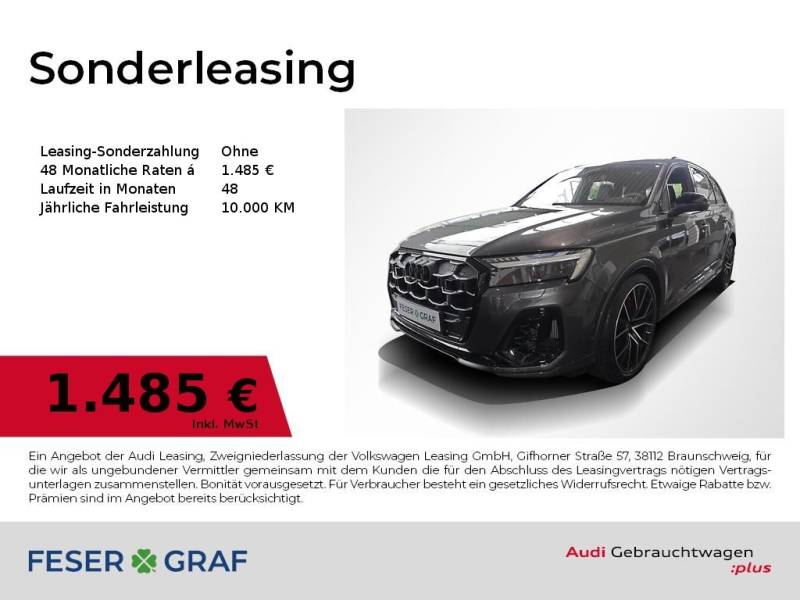 Audi SQ7 TFSI AHK Pano BandO STHZG 7-Sitze Matrix HUD