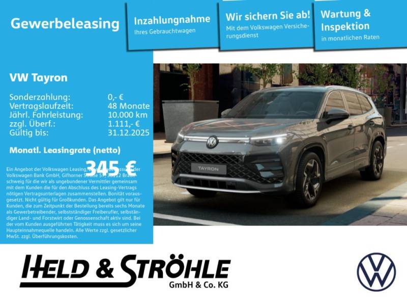 Volkswagen Tayron 2.0 TDI 110 kW R-Line / ACC / RFK / LED+