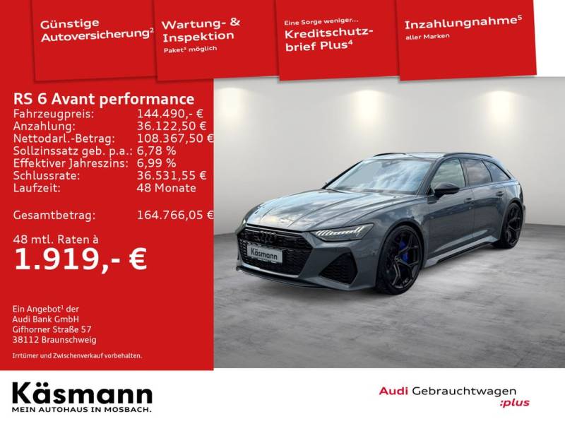 Audi RS6 Avant performance quattro KERAMIK VMax 305 R